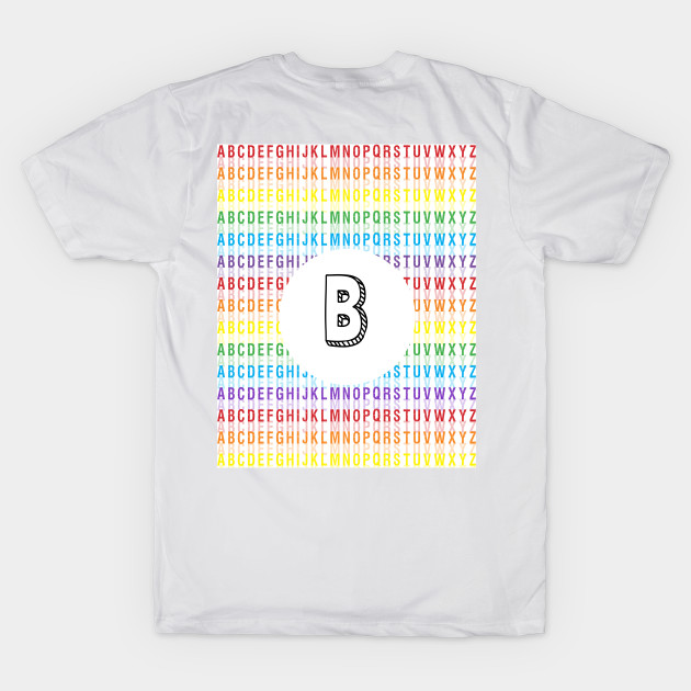 Letter B - Alphabet - Rainbow by Girona
